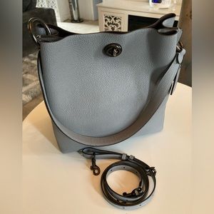 COACH CHARLIE LEATHER BUCKET BAG